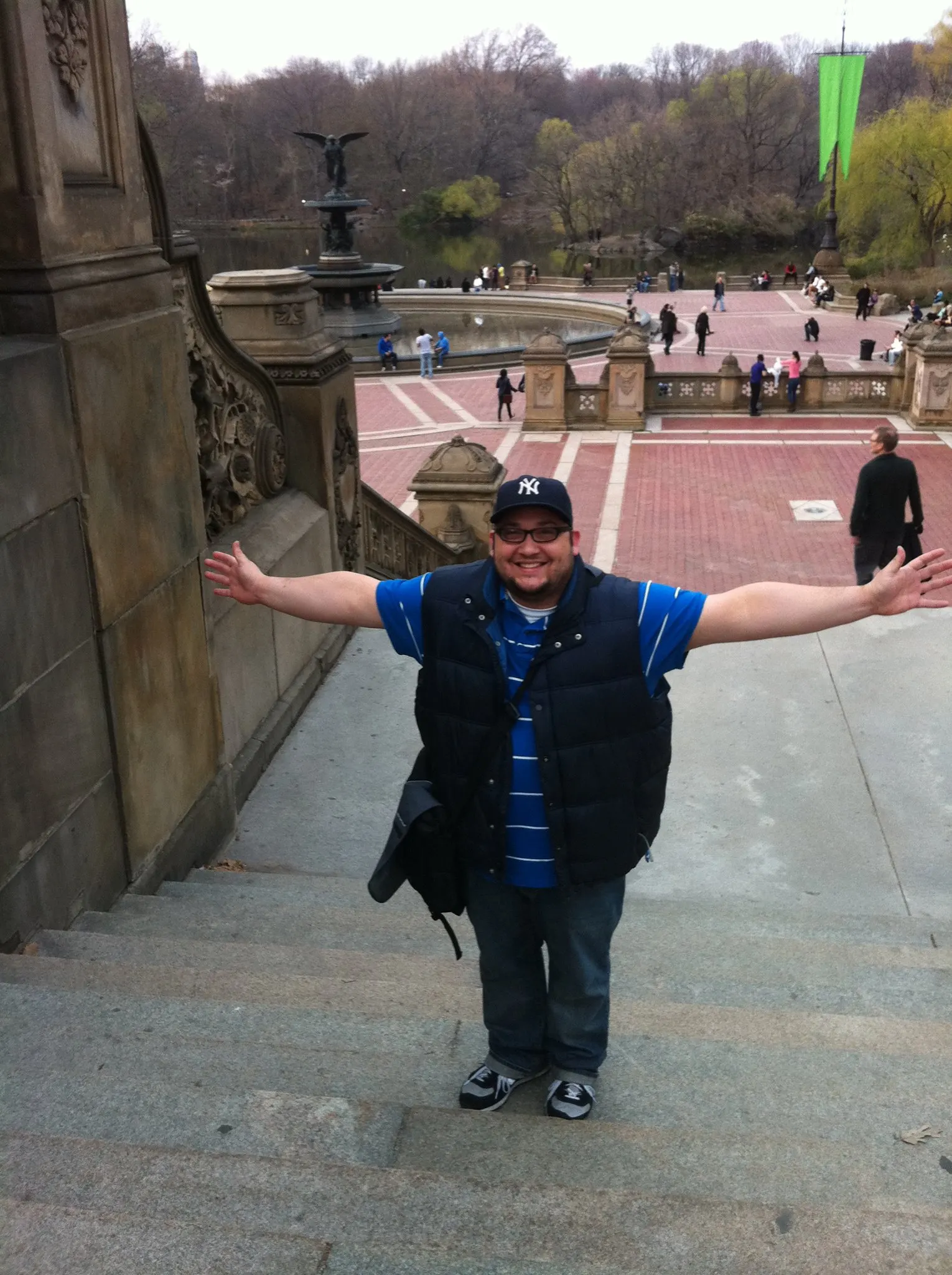 Daniel Ruiz at Bethesda Terrace in Central Park, New York City